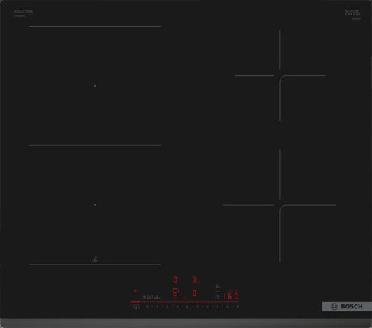 Bosch PVS63KHC1E 6 Induction hob 59 cm - black glass ceramic