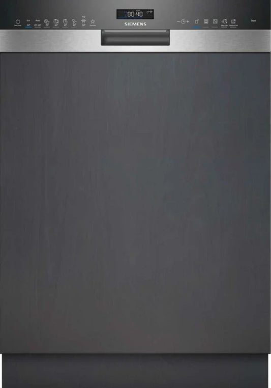 Siemens SN55ES12CE Iq500 Partial integrated dishwasher cm.60 - 14 place settings - brushed stainless steel front