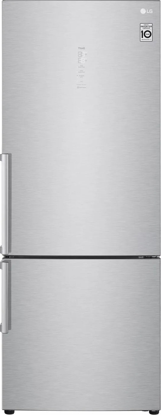 Lg Frigorifero Combinato Capacità 462 Litri Classe D No Frost Inverter con WiFi colore Grigio - GBB569NSAGB.ANSQEUT