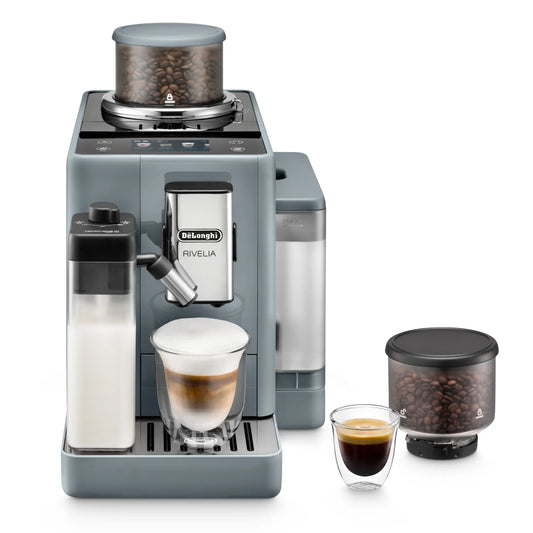 De Longhi Automatic Coffee Machine Rivelia 1450 Watt TFT 1.4L Milk Grey color - EXAM44055G